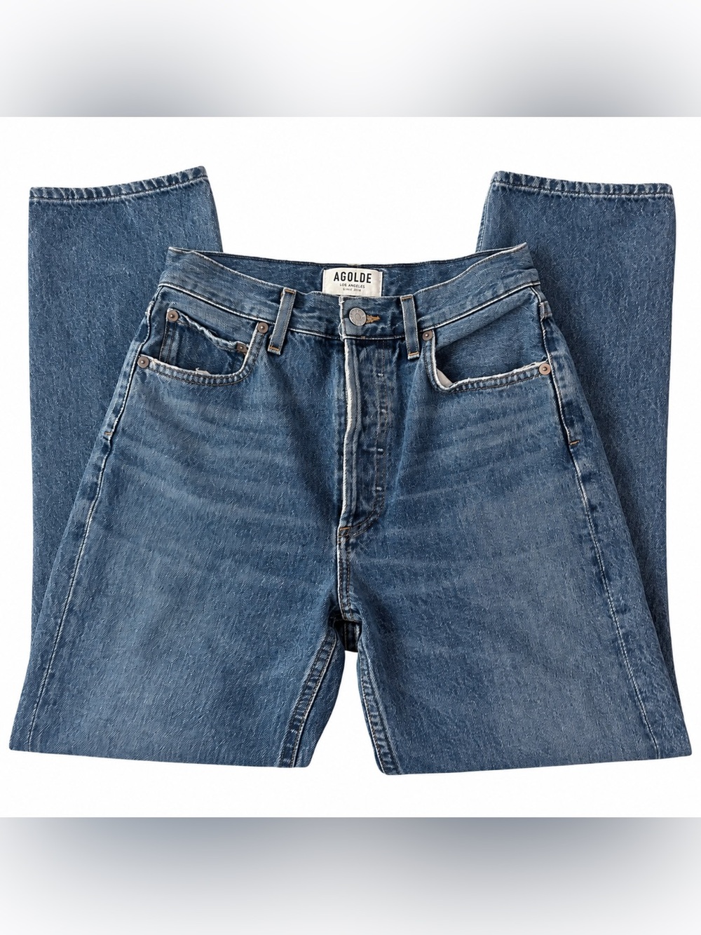 AGOLDE women’s Classic Straight Leg Button Fly Jeans